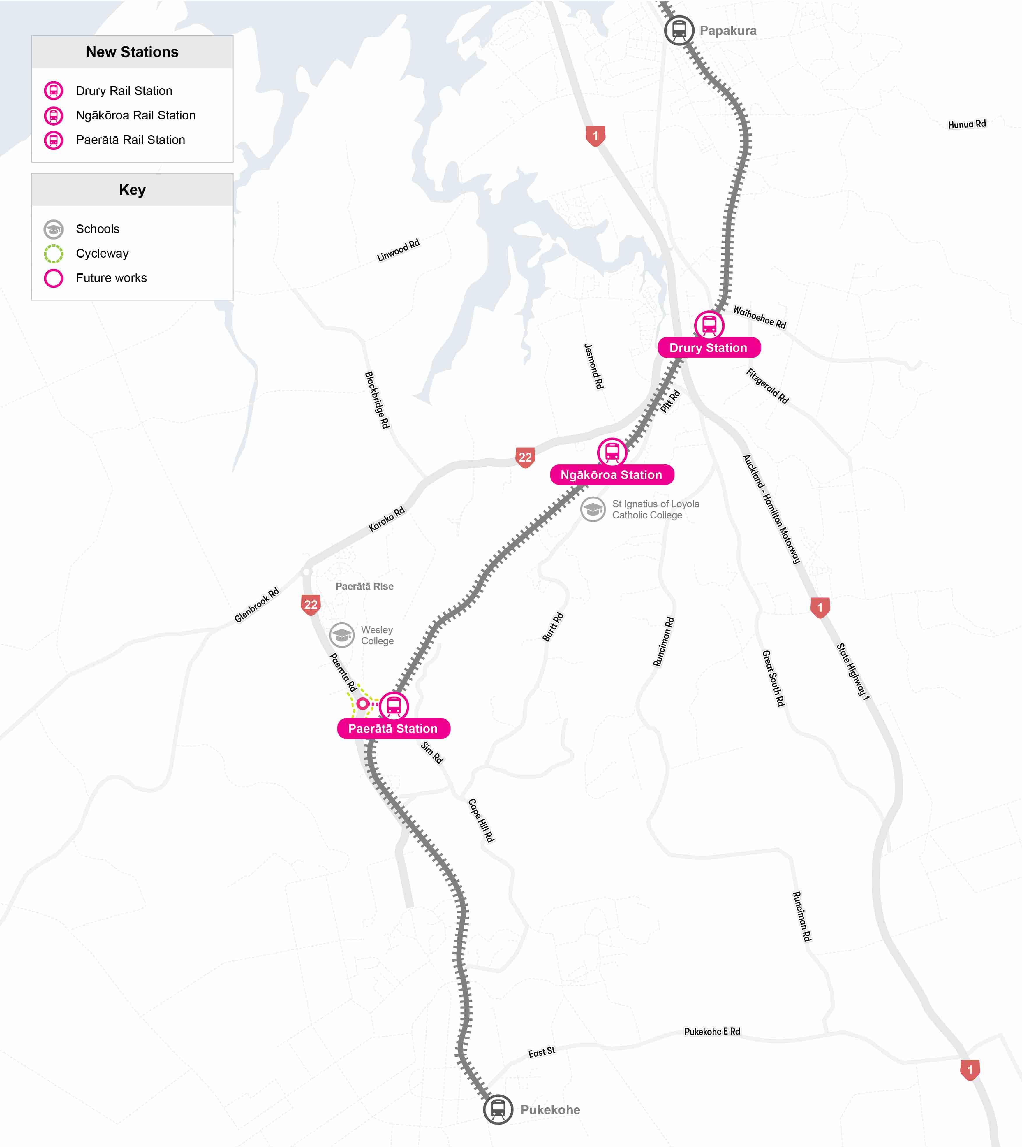 Drury Railway Stations map