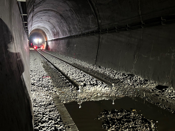 View inside Remutaka Tunnel